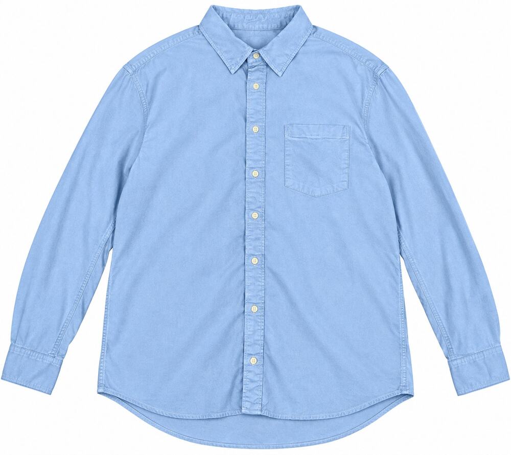 American Eagle Relaxed Fit Button-Up Shirt Coastal Casual EUC
